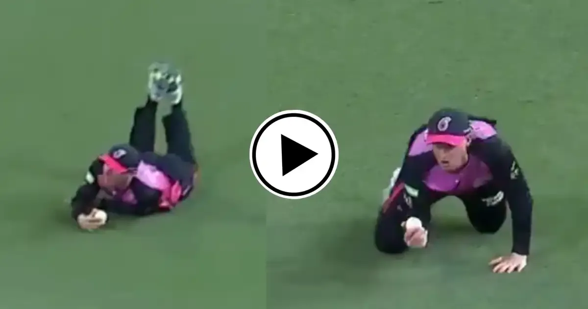 jordan silk takes diving one handed stunner to dismiss jimmy peirson in bbl 2024 25