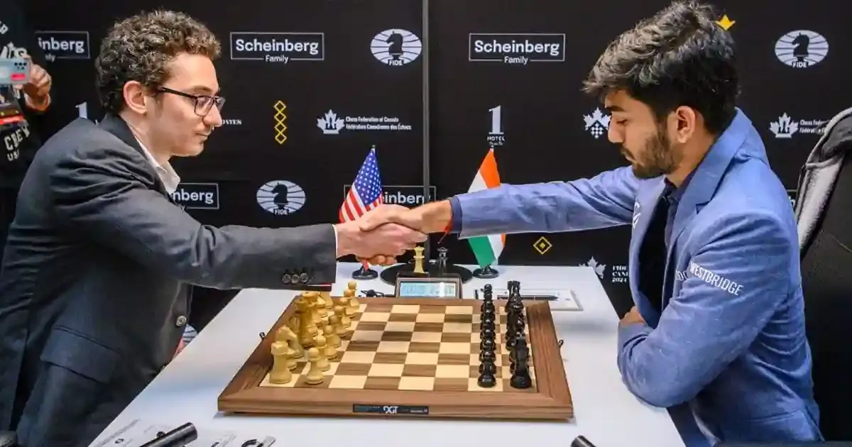 d gukesh bows out of freestyle grand slam after loss against usa s fabiano caruana