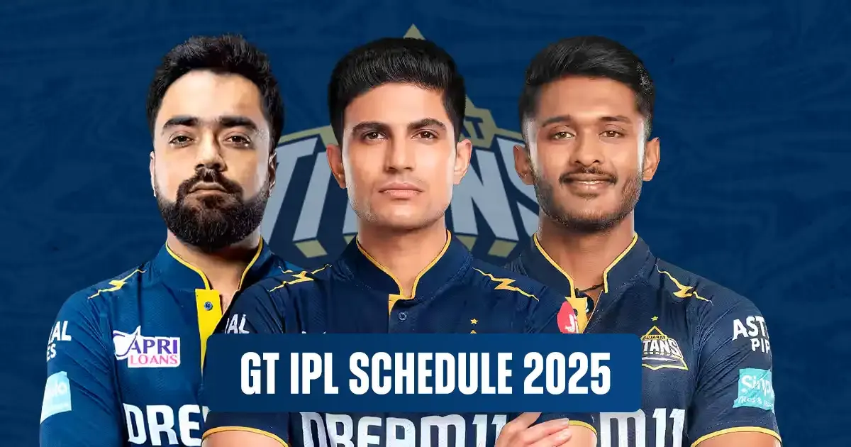 gt ipl schedule 2025