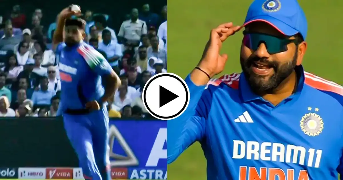 rohit sharma scolds harshit rana following an overthrow in second odi