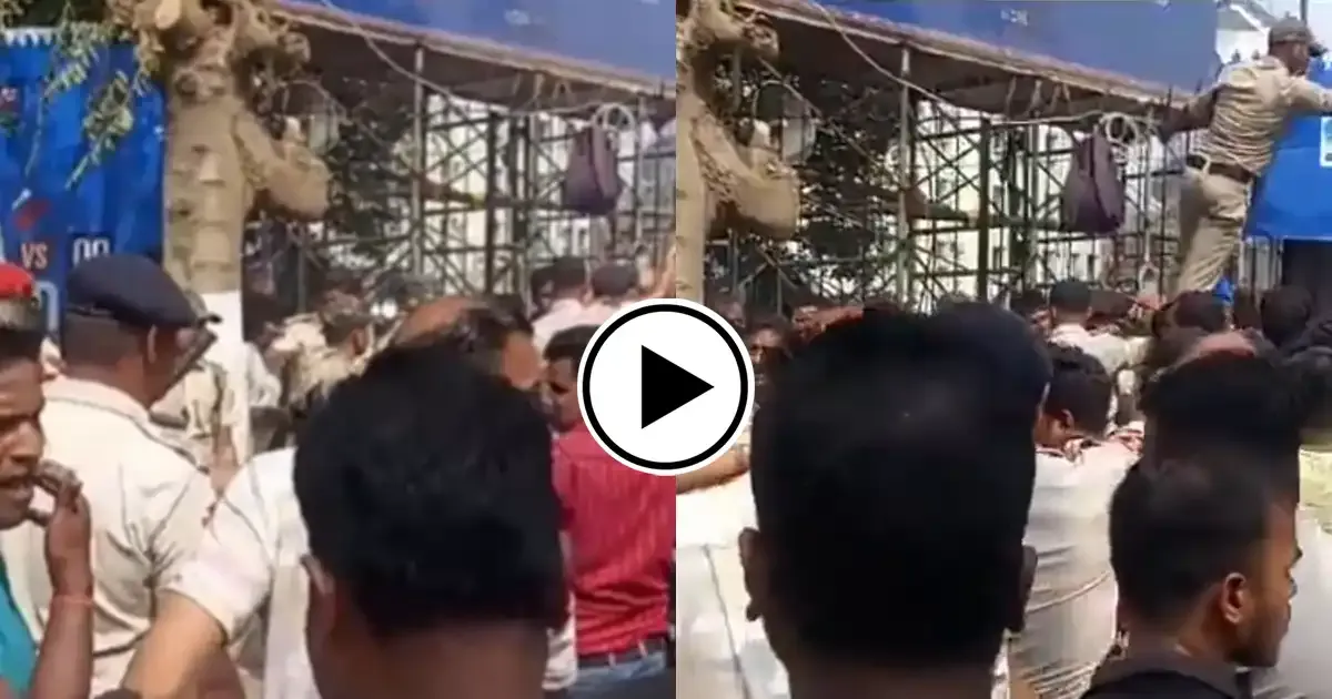 stampede like situation occur in cuttack ahead of second odi against england