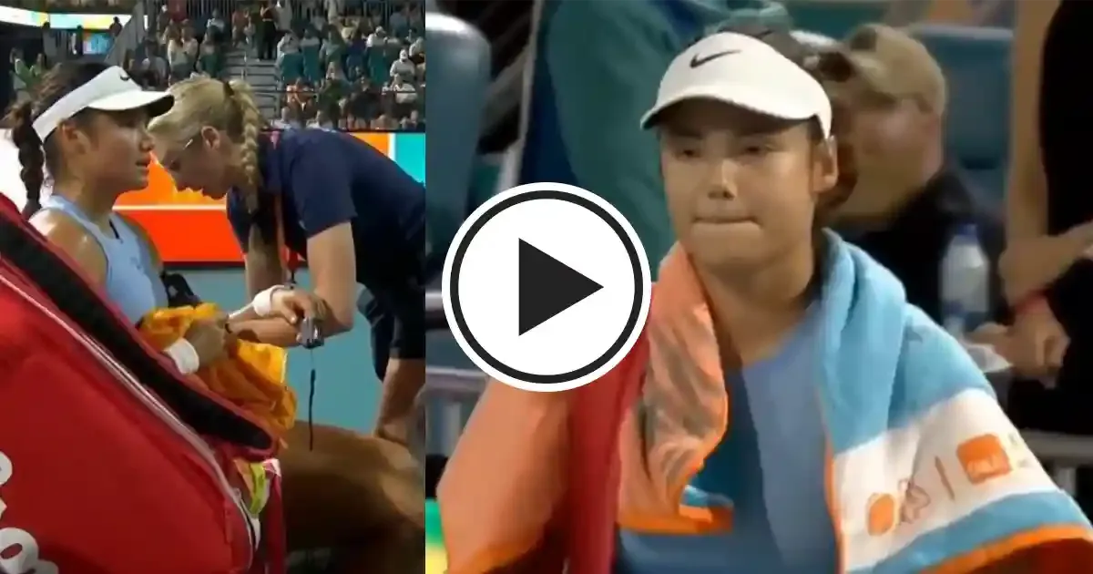 emma raducanu suffers tough defeat at miami open quarter finals after needing medical treatment sportstiger