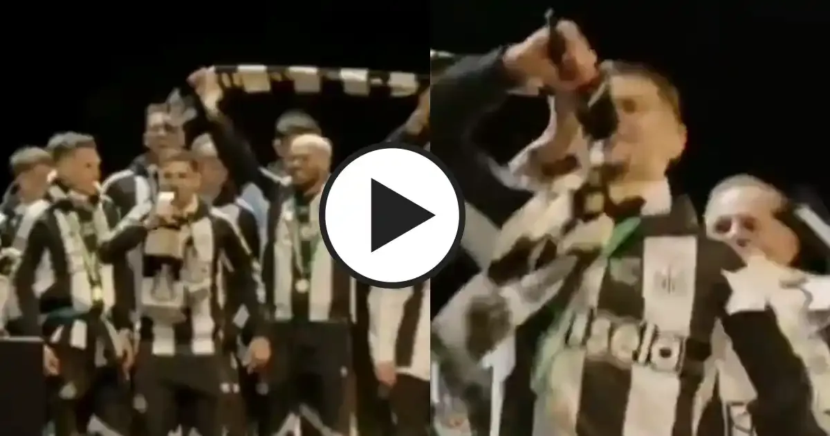 newcastle captain bruno guimaraes sings x rated chant against sunderland ridicules rivals in carabao cup celebration