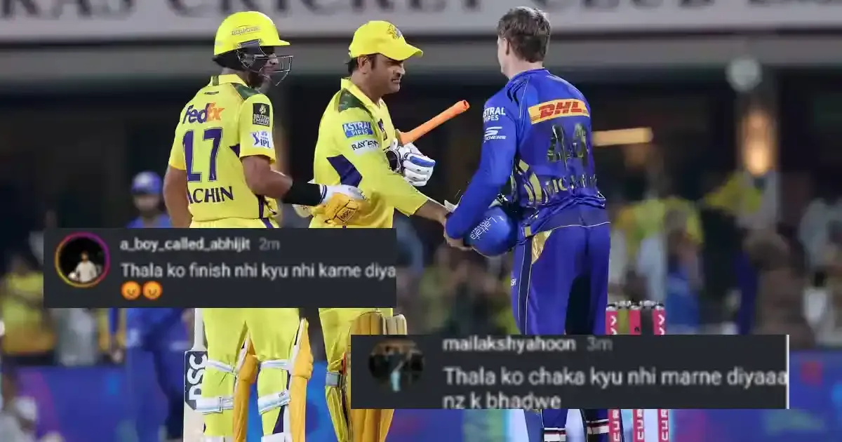 rachin ravindra receives hate messages for not letting ms dhoni finish for csk against mi in ipl 2025