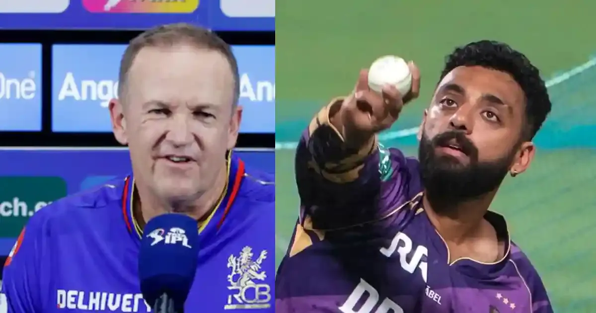 rcb coach andy flower and kkr spinner varun chakravarthy speak out about new second ball rule sportstiger