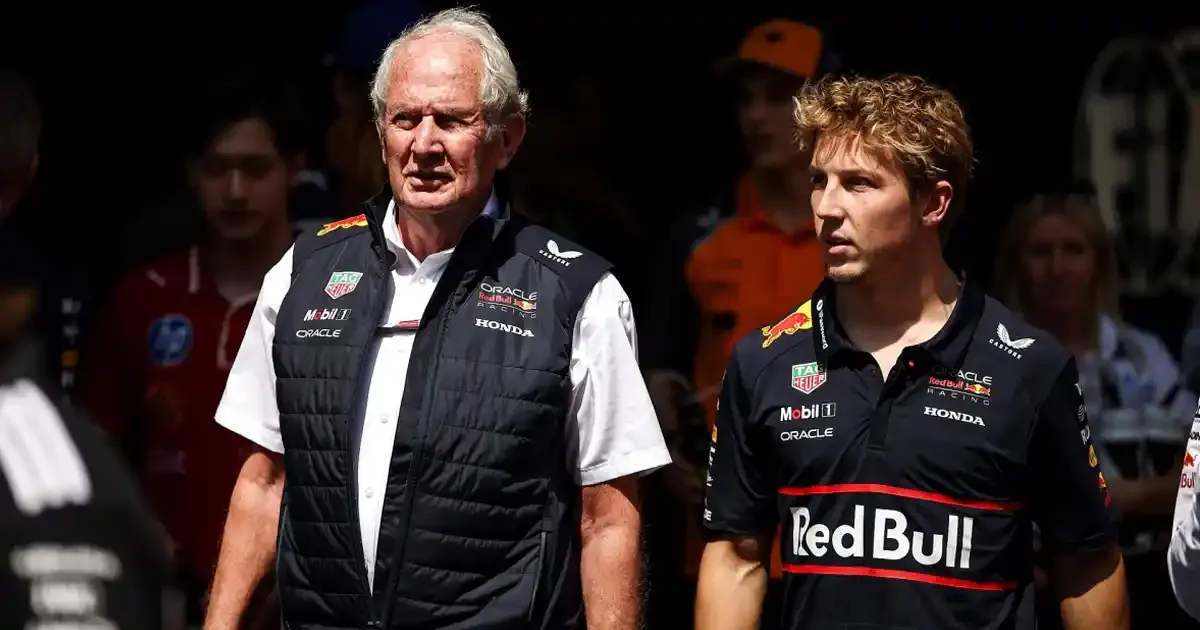 red bull s helmut marko admits mistake in giving drivers seat to liam lawson