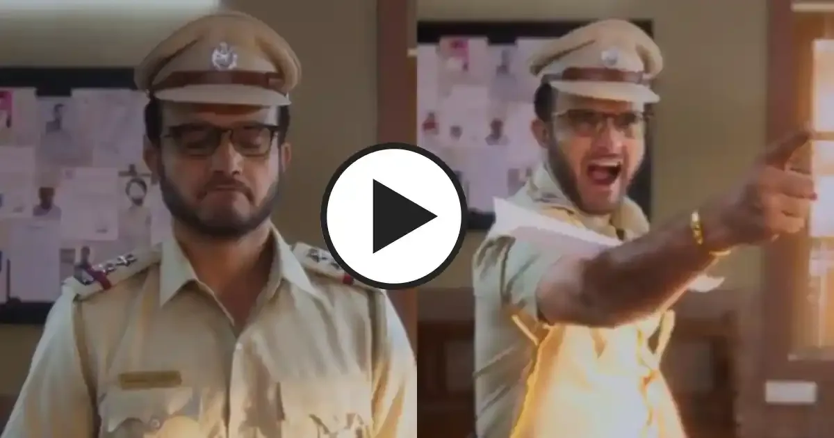 sourav ganguly dons police uniform to promote netflix s khakee the bengal chapter