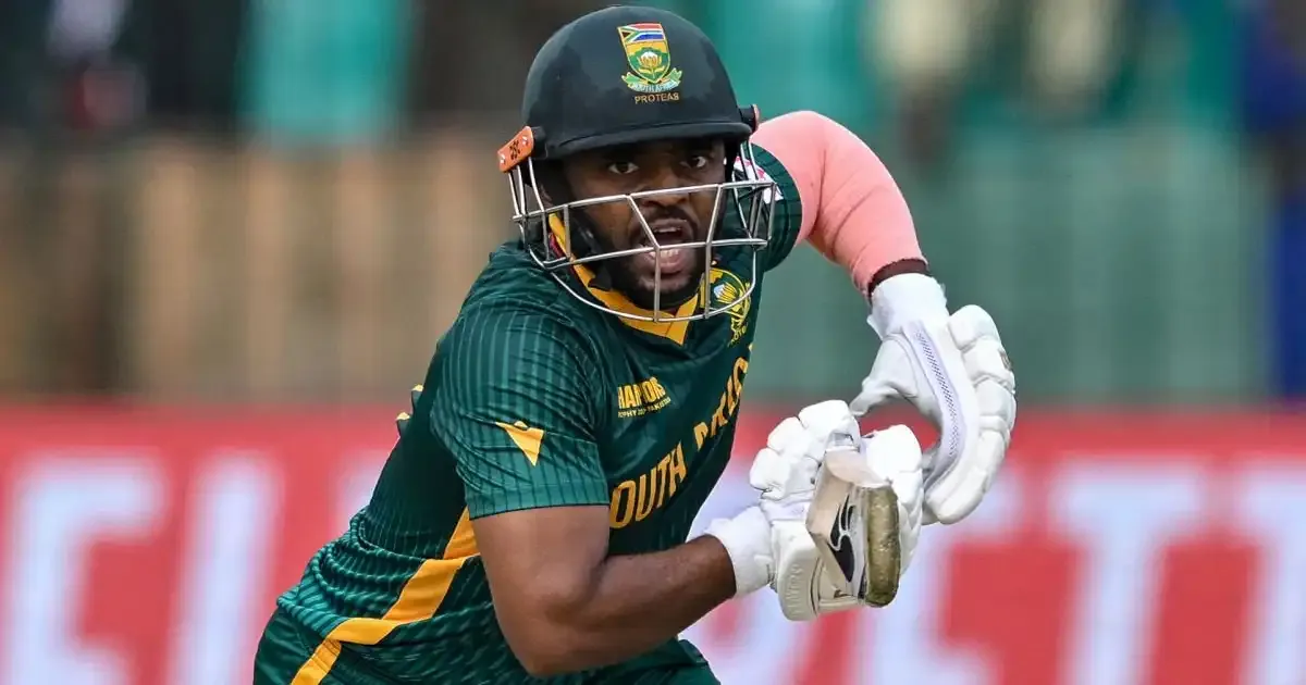 why is south africa captain temba bavuma not playing champions trophy 2025 clash against england
