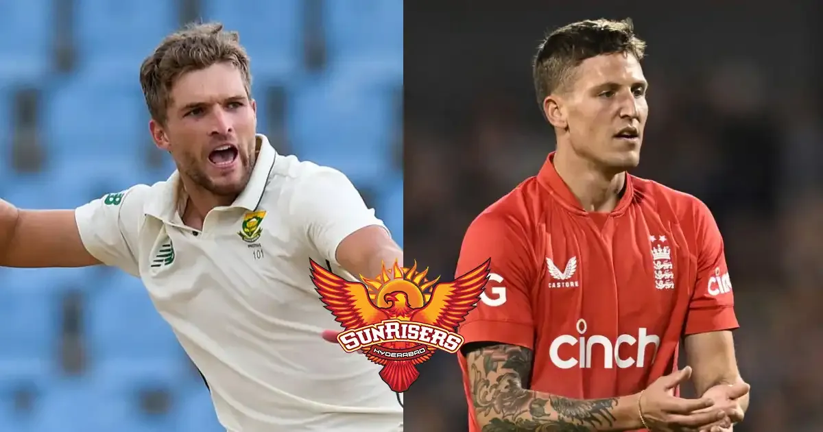 wiaan mulder to replace injured brydon carse in sunrisers hyderabad in ipl 2025
