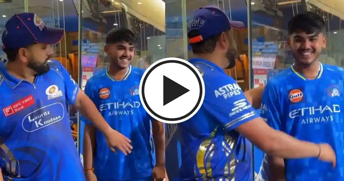 ayush mhatre meets rohit sharma following mi s nine wicket win over csk in ipl 2025 sportstiger