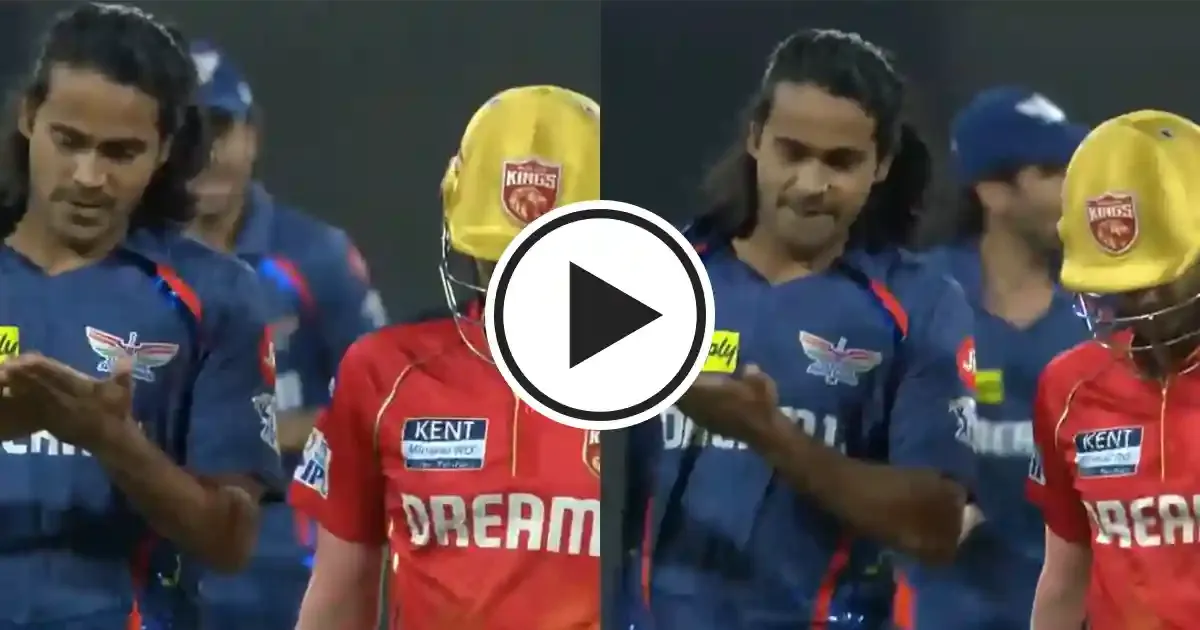 digvesh rathi emulates kesrick williams celebration after dismissing priyansh arya in ipl 2025