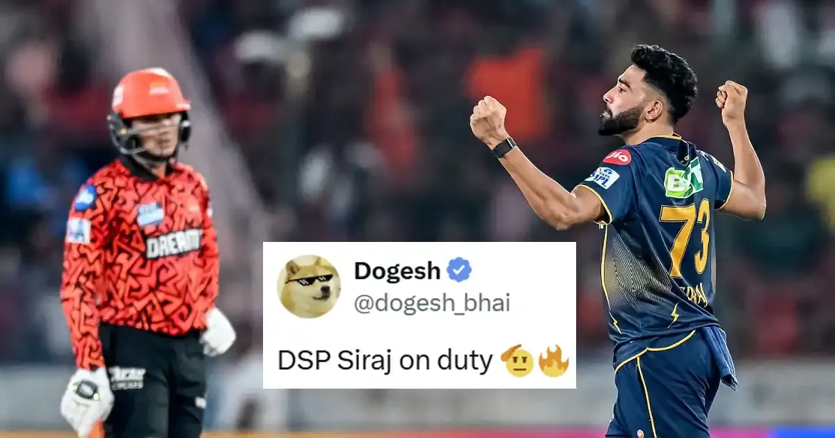 for twitter reaction on siraj dismissing head and abhishek