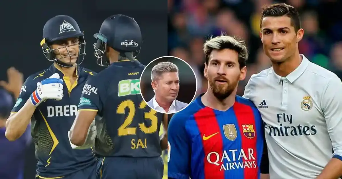 michael clarke praises gt s shubman gill and sai sudharsan likens them with lionel messi and cristiano ronaldo