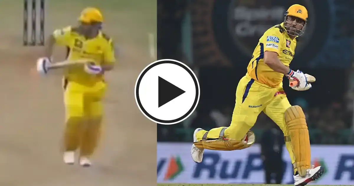 ms dhoni spotted limping during csk s 5 wicket win vs lsg in lucknow