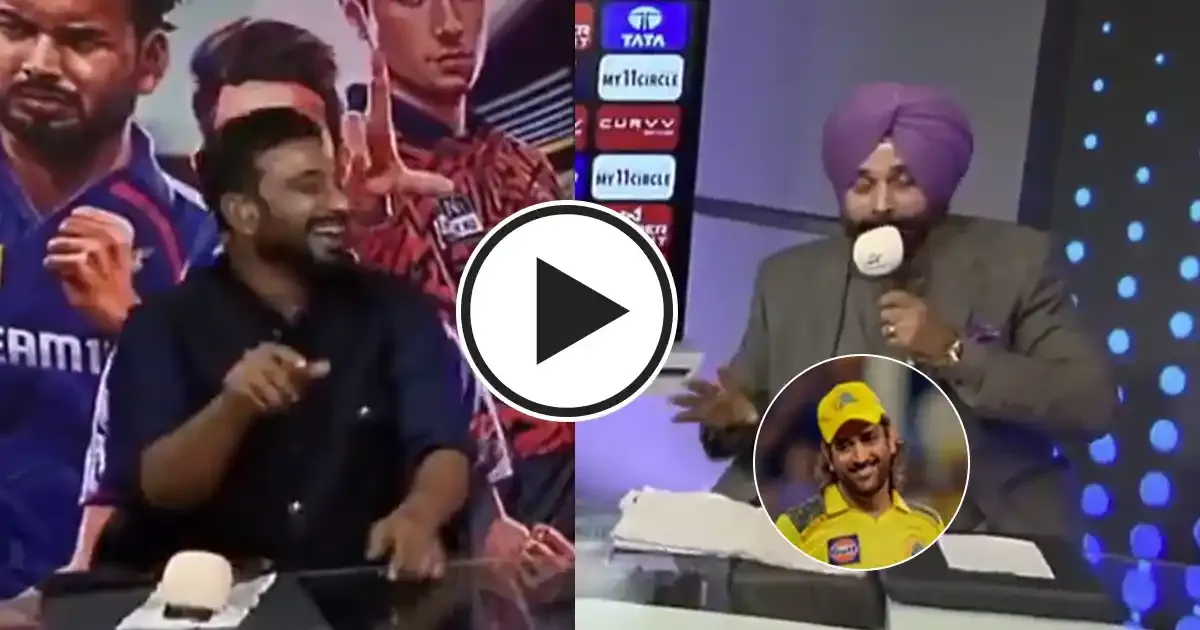 navjot singh sidhu clashes with ambati rayudu during pbks vs csk match in ipl 2025