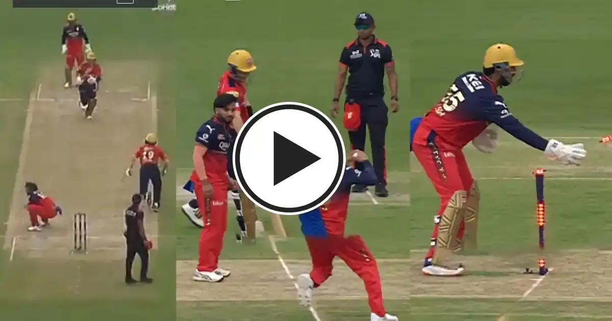 nehal wadhera throws his wicket in terrible mix up during pbks vs rcb