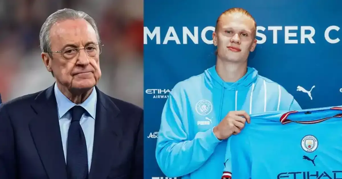 real madrid president florentino perez wants to sign erling haaland