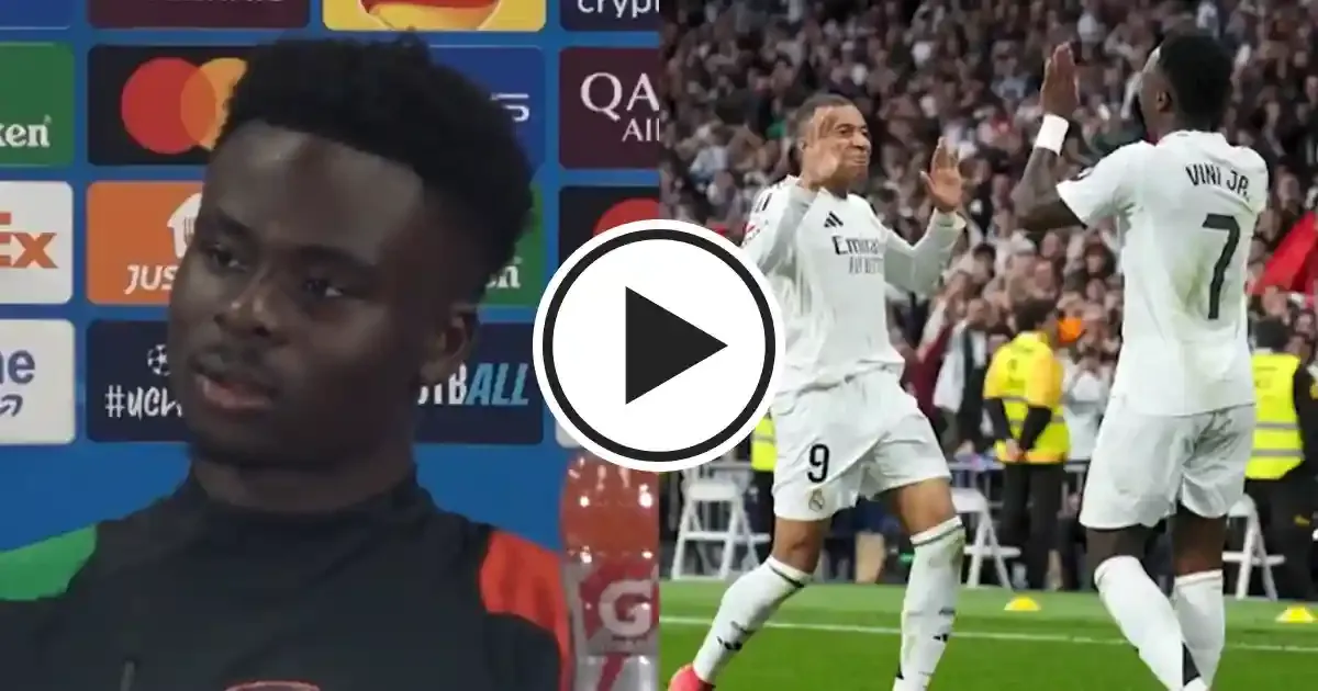 they are a level above me bukayo saka speaks out about comparisons with mbappe and vinicius ahead of ucl clash