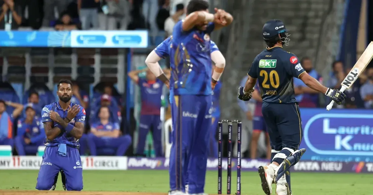mi captain hardik pandya s blunt take on no balls delivered by bowlers vs gt