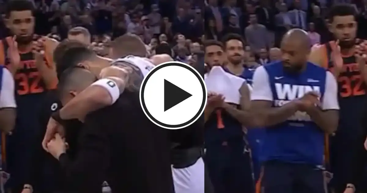 new york knicks players clap for jayson tatum after he got injured during clash against boston celtics