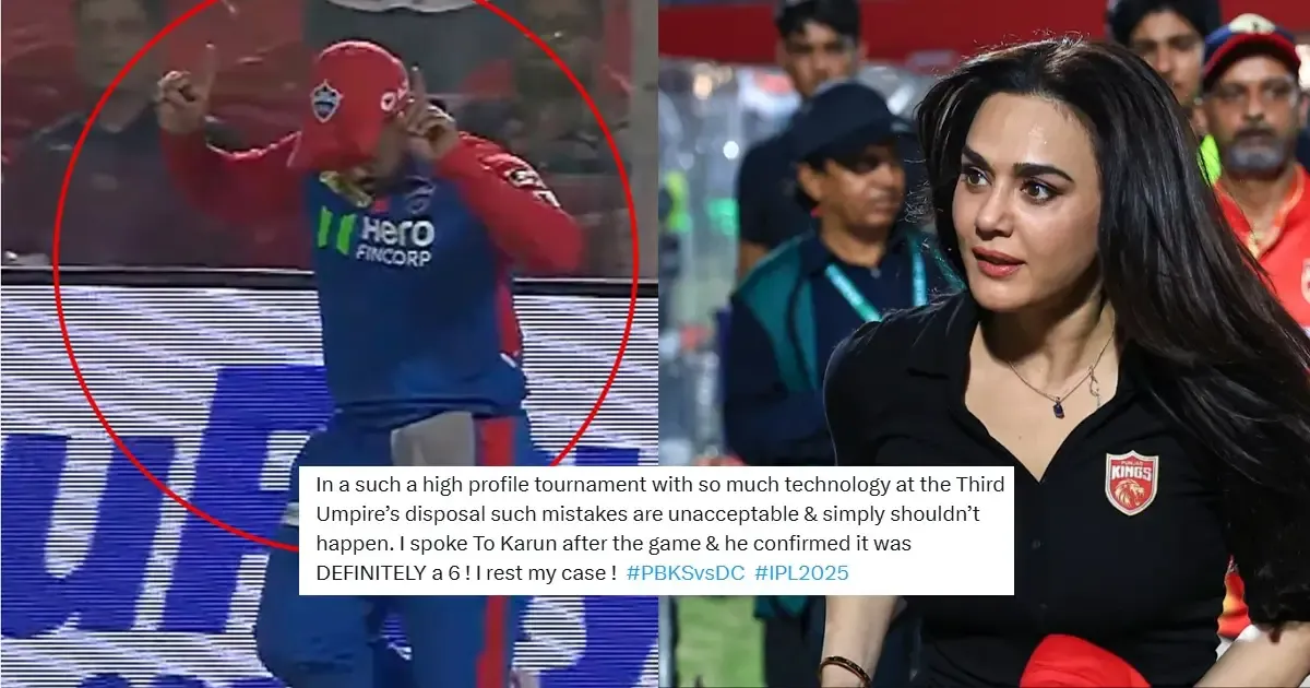 such mistakes are unacceptable pbks co owner preity zinta questions umpiring standards after pbk gets robbed of a six in game vs dc
