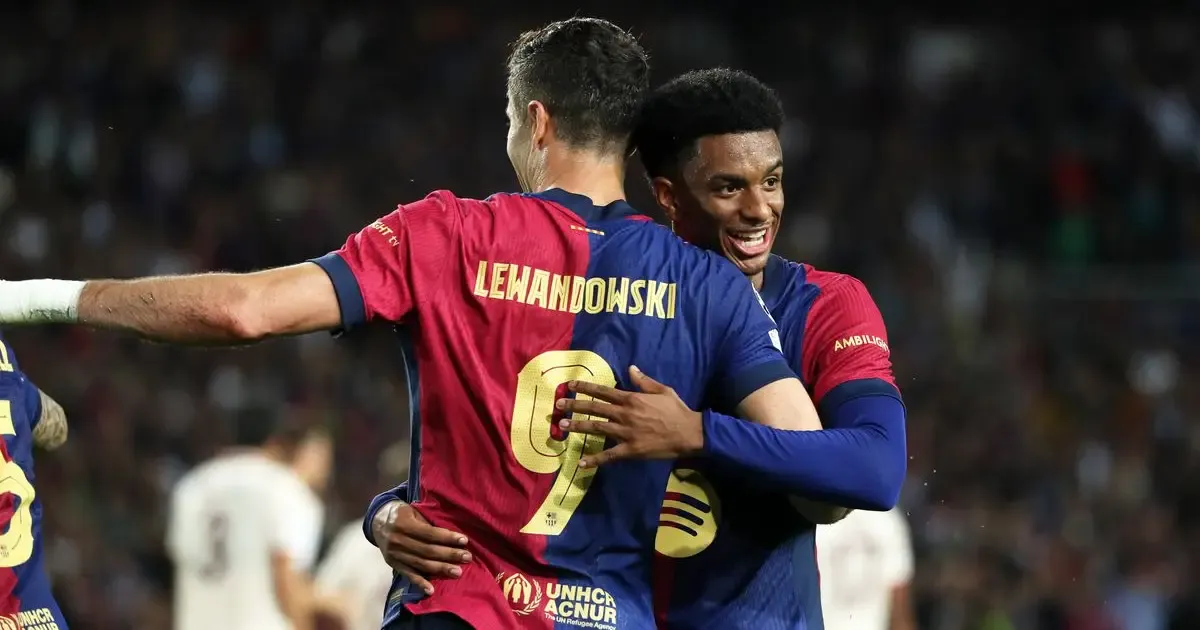 will alejandro balde and robert lewandowski start for fc barcelona s upcoming match against real madrid