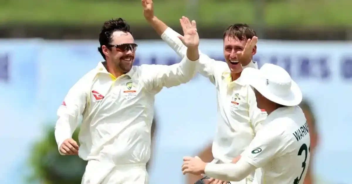 australian spinners tore through sri lanka twice in the first test at galle in 2022