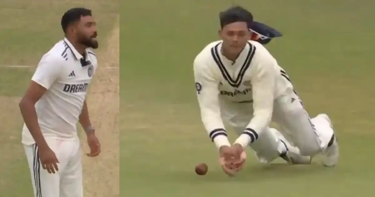 mohammed siraj looks miffed with yashasvi jaiswal on dropping catch against ben duckett in 1st test vs england sportstiger