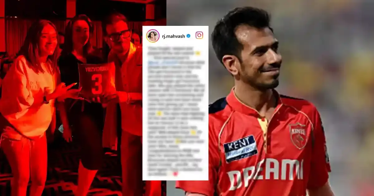 rj mahvash drops special post for yuzvendra chahal following pbks defeat vs rcb in ipl 2025 final sportstiger