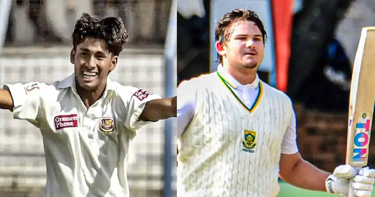 youngest players to score centuries in debut test