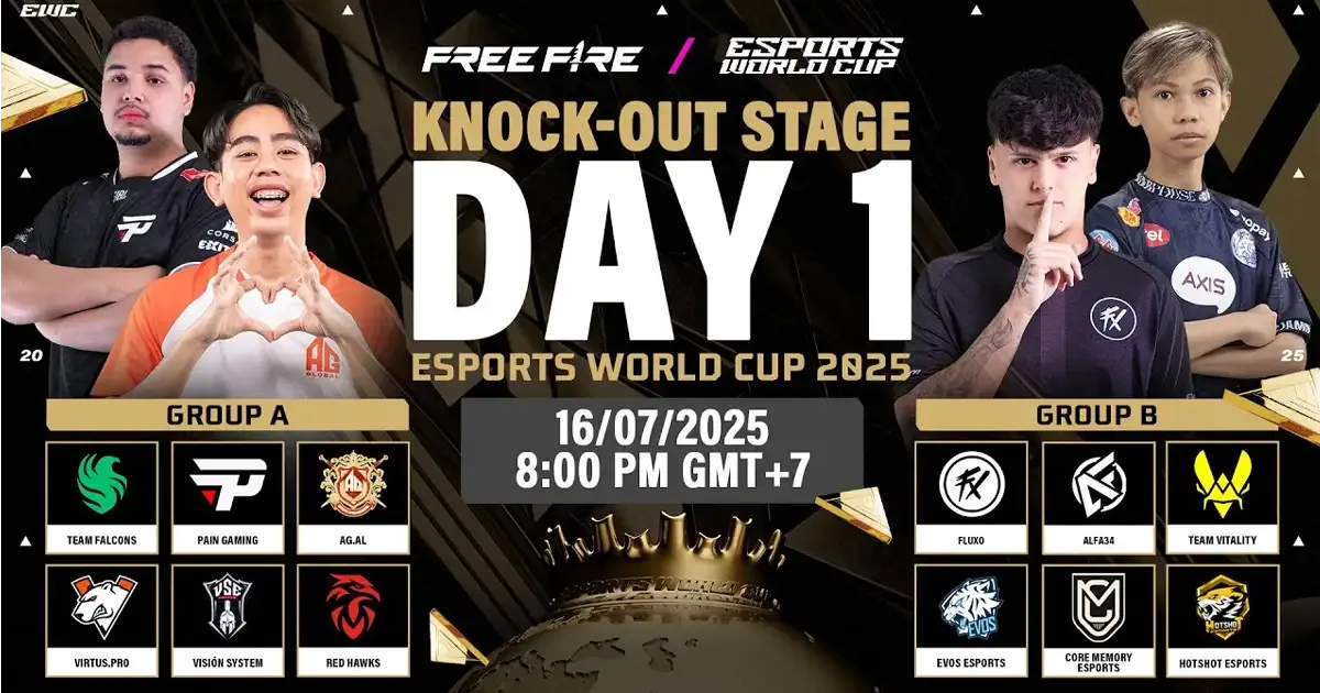 free fire world cup ffwc 2025 day 1 match timings groups where to watch and more