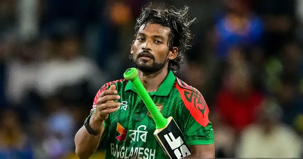 najmul hossain shanto likely to miss third odi against sri lanka