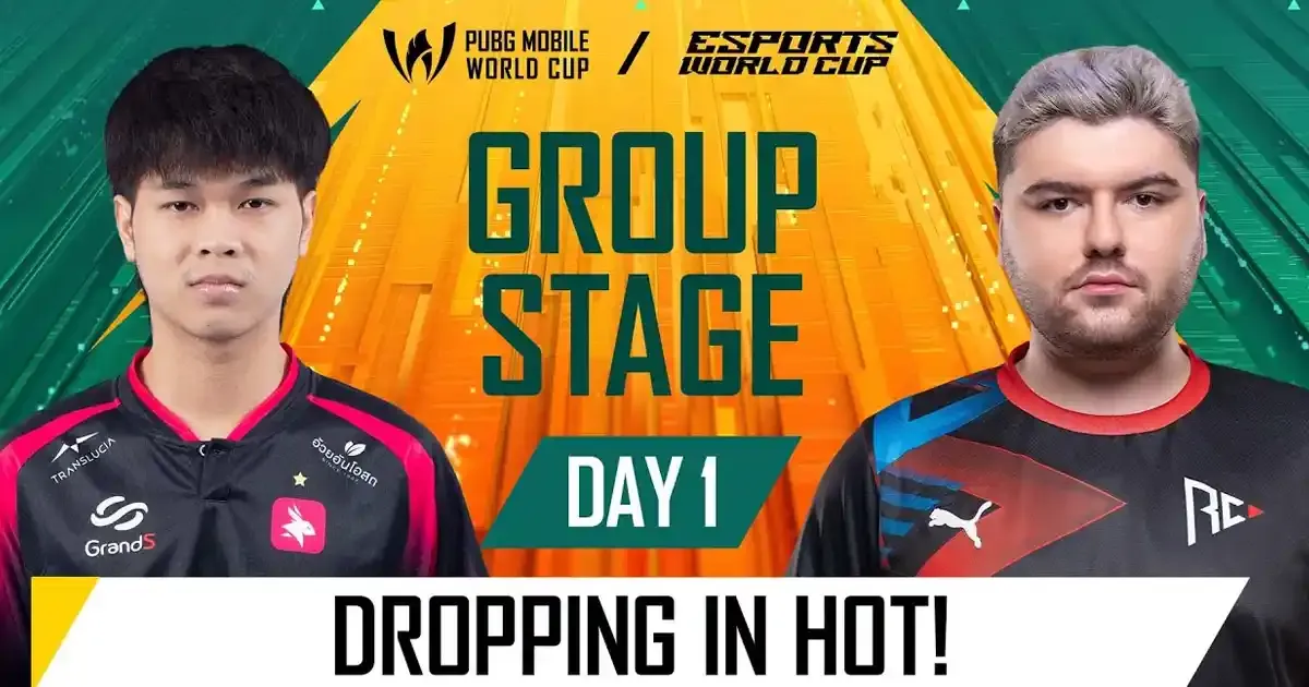 pubg mobile world cup 2025 points table for group stage day 1