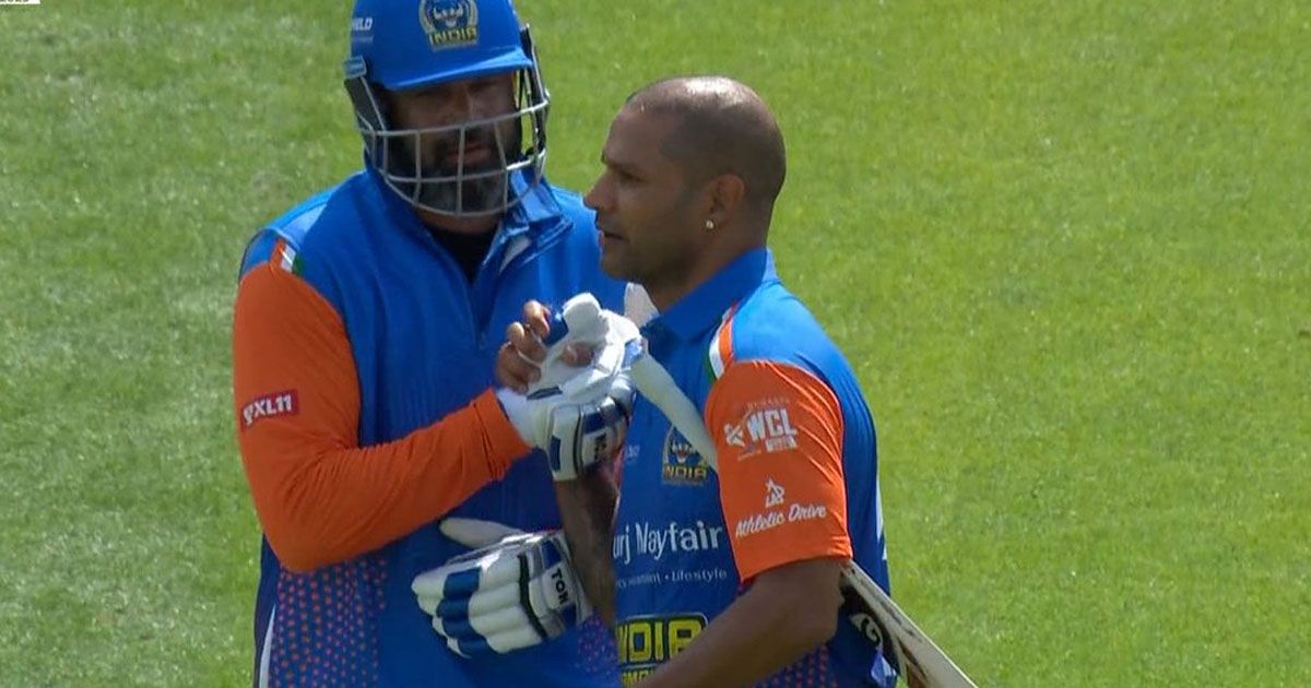 shikhar dhawan hits scintillating 91 for india champions in wcl 2025 clash vs australia champions