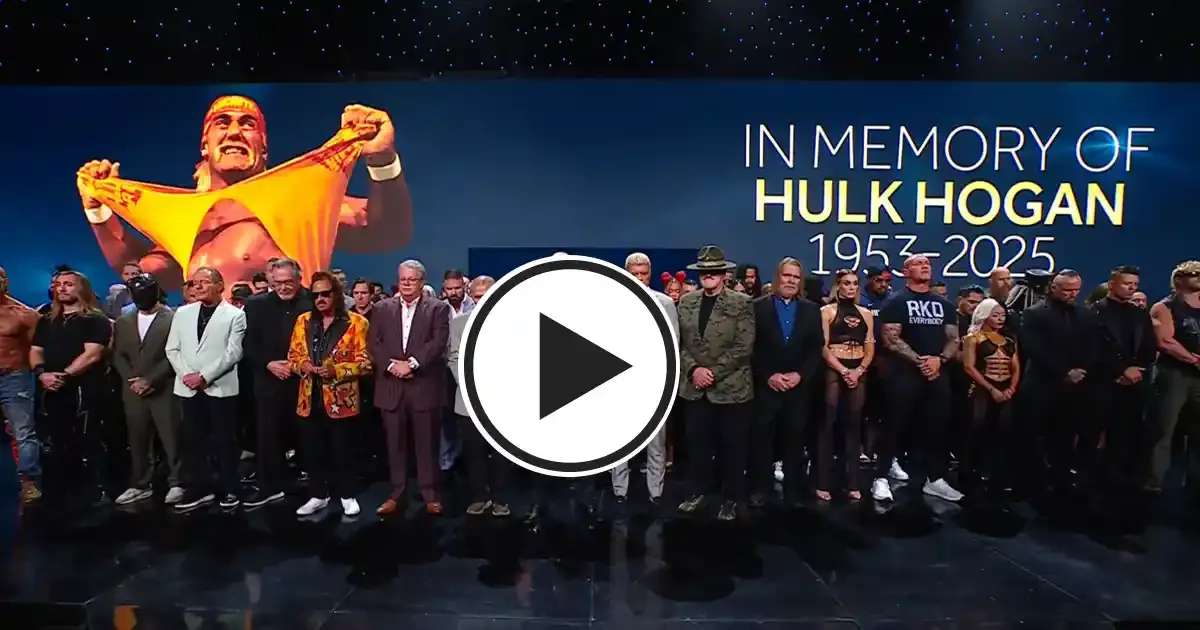 wwe gives 10 bell salute to remember legendary hulk hogan on smackdown