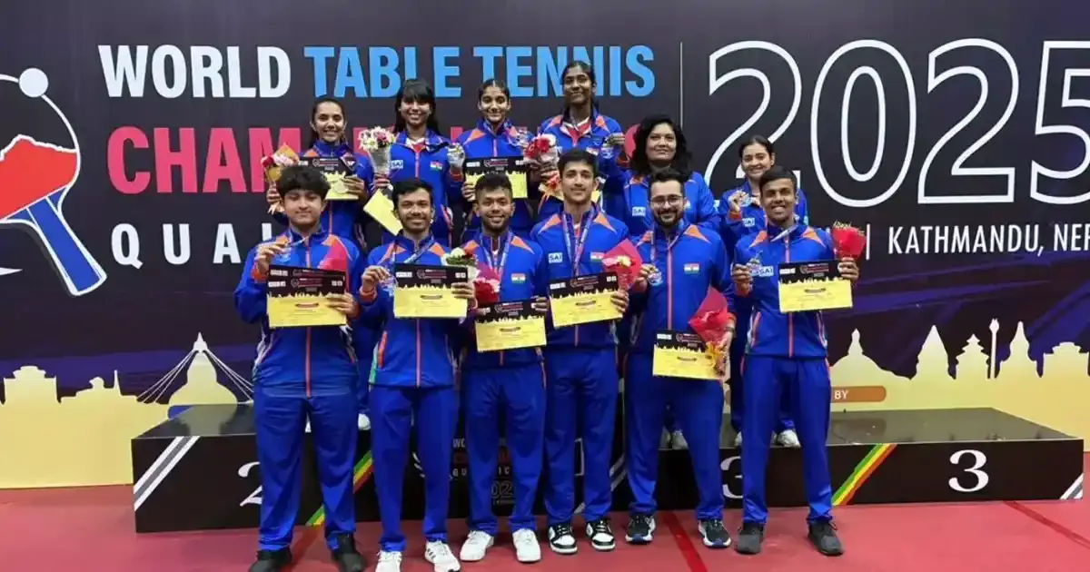india table tennis teams qualify for 2026 world championships