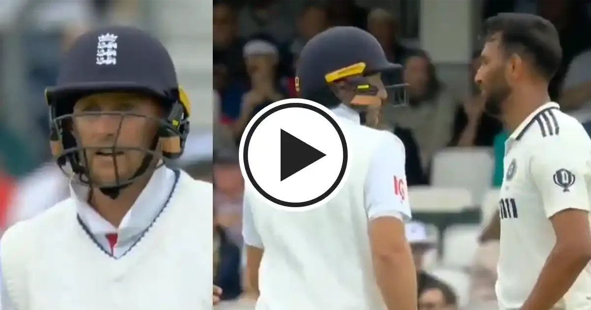 prasidh krishna and joe root exchange words in final test of eng ind test series sportstiger