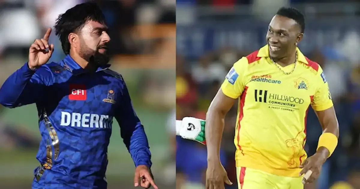 rashid khan equals dwayne bravo s world record of taking most wickets in t20s during sa20 match