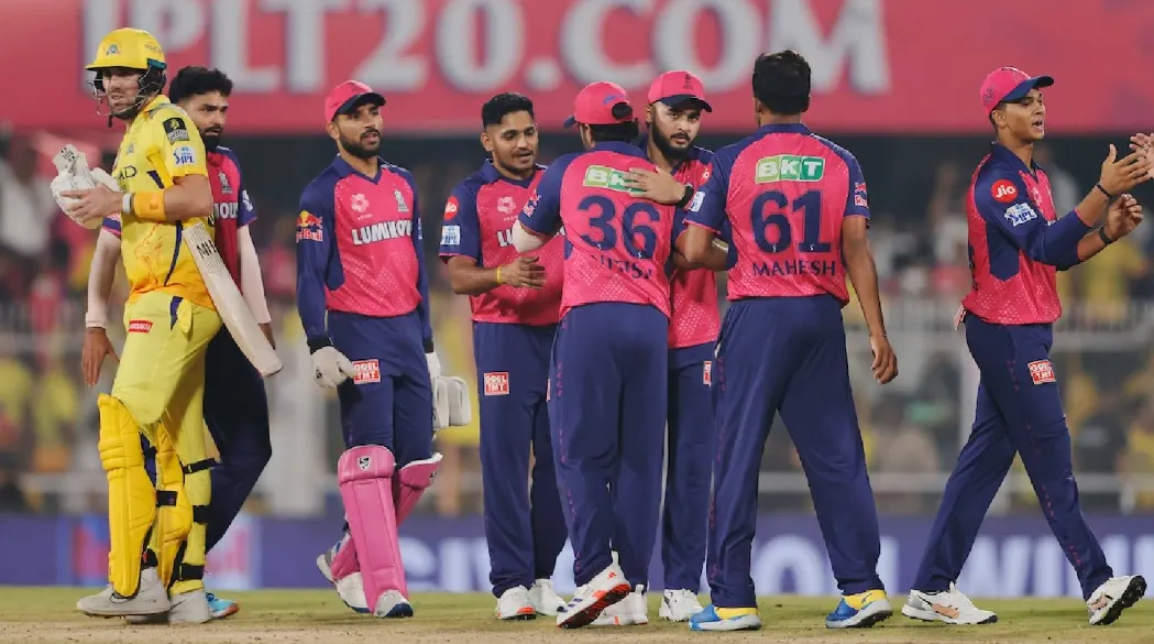 rajasthan royals vs csk 2025