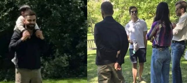 virat kohli enjoys quality time with wife anushka sharma son akaay in uk ahead of india s england tour