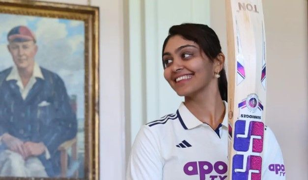 india women s team pose in whites at lord s ahead of historical test against england