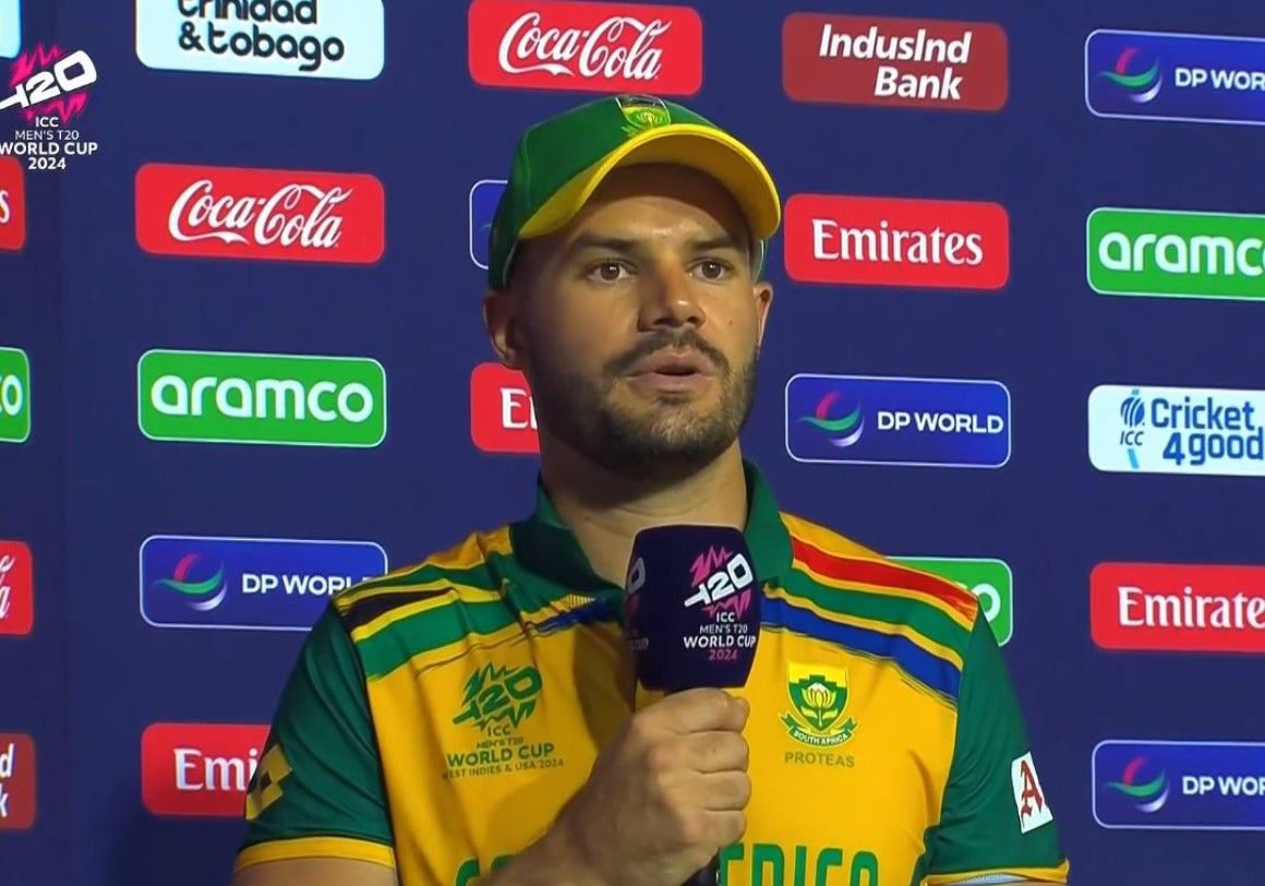 the 2024 world cup final aiden markram names toughest moment of his career