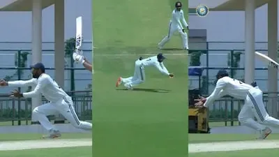 Smaran Ravichandran’s brilliant reflex catch