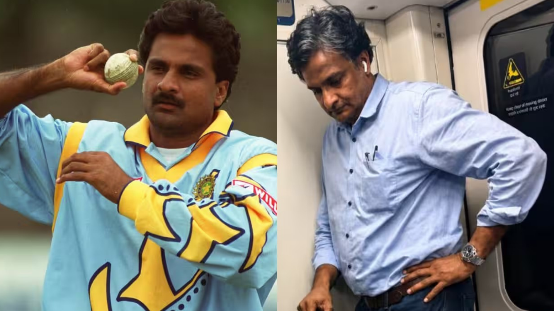 India pacer Javagal Srinath spotted on Bengaluru Metro
