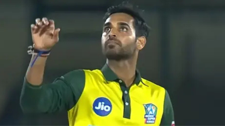 Bhuvneshwar Kumar Four Wicket Haul in UP T20 League